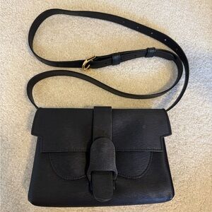 Senreve Black Leather Crossbody and Belt Bag